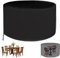 DKLE Schutzhülle für Garten-Tische und Möbel-Gruppen, Wasserdicht atmungsaktiv, Premium Abdeckhaube Abdeckung Abdeckplane aus 420D Polyester Oxford Gewebe (215x90cm)
