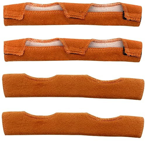 4 Pack Hard Hat Sweatband, 25x9.5CM, Hard Hat Welding Brown Sweat Hard Hat Headbands for Welding Helmets Cycle Ricing Hard Hat Band Air Cushion Sweatband Helmet Comforter Pad