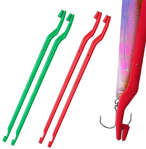 Tadipri Lot De 4 Dégorgeoirs À Poissons Ensemble De Niveaux De Pêche, Crochet Simple Et Double, Boucle De Liage, Outil De Noeud Rapide, Noeud De Clou Rapide avec Accessoire De sous-Ligne De Pêche