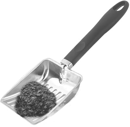Pala per cenere in metallo – Pala per | Paletta per carbone in metallo | Paletta per braciere in acciaio inox | Pala per carbone | Pala per carbone | Pala larga in metallo per raccogliere