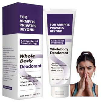 Crème déodorante pour le corps pour femme, contrôle durable des odeurs, formule équilibrante du pH, convient à la salle de sport, au travail et à un usage quotidien (1PCS)