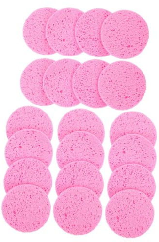 LOLIPPYY 20pièces Coton Démaquillant Pulpes De Bois Coton Doux Pour Élimination Du Maquillage Et Nettoyage Du Visage Pads De Beauté Pour Femmes