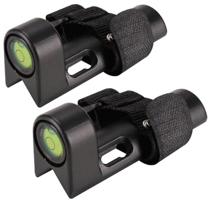 Mountlaser 2PC Grade Rod Level, 90 Degree ubble Level Vertical Leveler for Round or Square Rods Ruler