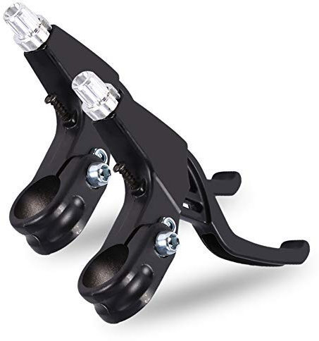 1 Paar Fahrradbremshebel, Fahrradbremsgriff, Mountainbike, Rennrad, V-Bremse, Lenkerbremsen (Farbe: schwarz), Fahrräder und Ersatzteile, Bremshebel