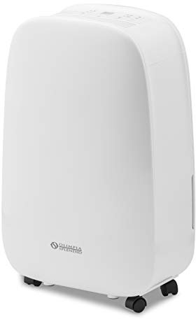 Olimpia Splendid 01957 Aquaria Slim 12 P Deumidificatore 12 Litri al Giorno con Tanica Estraibile, Timer 24 Ore Integrato e Pure System, Gas Naturale R290, Bianco
