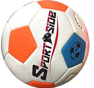SPORTSIDE - Pallone Impermeabile - Gioco da Spiaggia - Beach Soccer - Calcio - Pallone da Spiaggia - Giocattolo per Bambini - 046689 - Arancione - Plastica - 22 cm - Articolo Sportivo