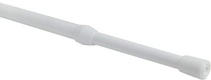 Extendable White Spring Loaded Tension Rod For Nets and Voiles 10-13mm Diameter (60-100cm)