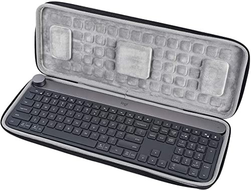 VOLOHAS Hartschalenkoffer Schutzhülle für Logitech Craft Wireless Keyboard Hartschalen-Reiseetui Tastatur-Hülle Größe 46 * 17,5 * 4,5 cm