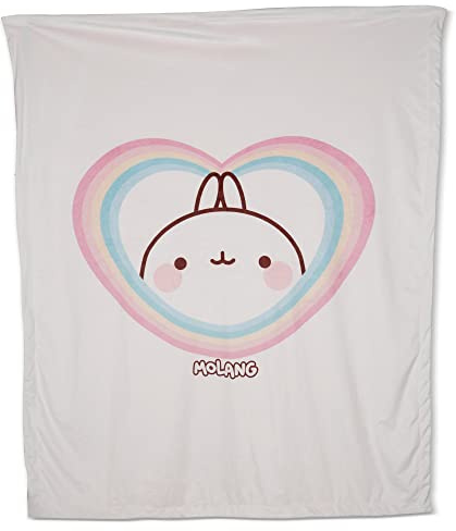 NICI Kuscheldecke Molang ca. 140 x 175 cm I Kuscheldecke für Babys & Kinder I Flauschige Plüschdecke I Warme Decke für Mädchen & Jungen – 48229, Pink