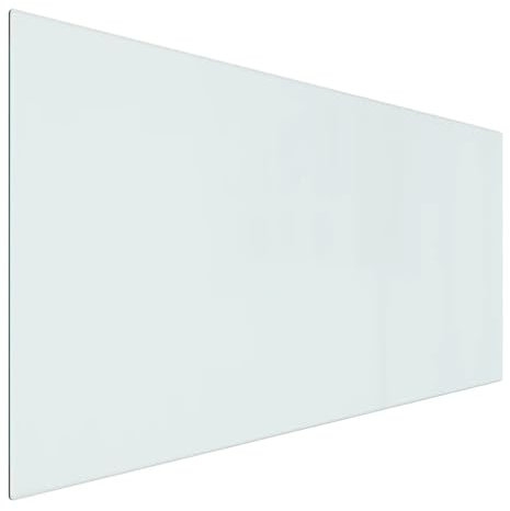 vidaXL Brandbeständig Platta Panelskydd Gnistskydd Golv Glasbasskiva för Öppen Spis Rektangulär 100 x 50 cm