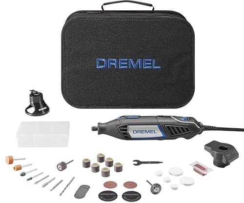 Dremel 4000-2/32 Variable Speed Rotary Tool Kit-Engraver, Polisher, and Sander- Perfect for Cutting, Detail Sanding, Engraving, Wood Carving, and Polising- 2 Attachments & 32 Accessories