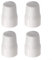 Radiator Valve Cap, ABS Plastic Radiator Valve Cap Easy Push-Fit Replacement Heater Central Home Cover Valve, White(4pcs)