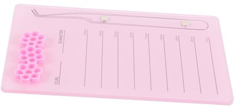 VILLFUL Pallet Acrilico Magnetico per Extension Vassoio Portaciglia Riutilizzabile in Acrilico Durevole per Applicazione Rimozione e Conservazione Accessorio Indispensabile Colore Casuale