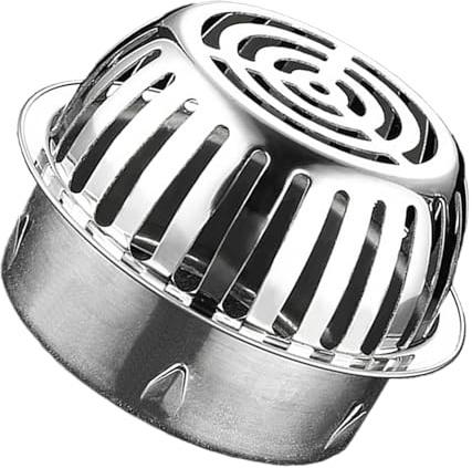 Cubierta De Drenaje para Exteriores | Rejilla para Sumideros Y Desagües De Suelo,Recolector de Cabello Multiusos en Forma de de Acero Inoxidable Antiatascos para Baño Balcón Sótano