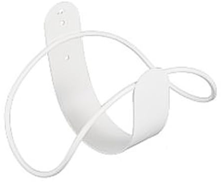 Schlauchhalter Wandmontierter Aufhänger, Kohlenstoffstahlkonstruktion mit 5 kg Tragkraft für Gartenschlauchaufbewahrung, Weiß oder Schwarz Weiß