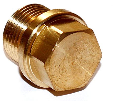 Verschlussschrauben M24x1,5 DIN 910 mit Außensechskant und Bund Messing Stückzahl 5 Verschlußschrauben Stopfen Verschlußstopfen Blindstopfen Gewindelochstopfen