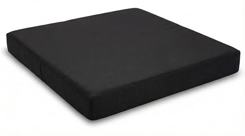 MOTHER LAND Wheelchair Cushion Seat Cushion | Coccyx, Sciatica & Tailbone Pain Relief Cushion | Seat Pad Ideal for Office, Kitchen Wheelchairs and Auto | (Black, 22 x 18 Inch Seat, 3 Inch Thick)