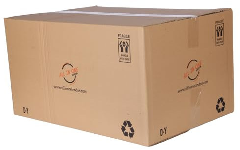 Large Moving Boxes. Heavy Duty Cardboard Boxes. Shipping Corrugated Box. 58x40x30cm, 70 Litres Box Mailers. (1)