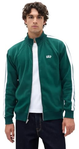 GAP Mens Logo Track Jacket Fast Tropical Green M