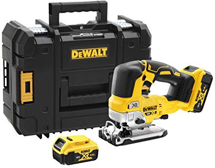 DEWALT DCS334P2-QW DCS334P2-QW-Sierra de Calar sin escobillas XR 18V, multicolor