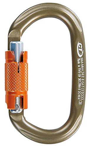 Climbing Technology 2C46400SYBCHXXD Pillar WG HC Moschettone a Ghiera, Marrone