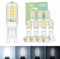 VIIIVA G9 LED Lampe Kaltweiß Dimmbar - 12er Pack, 6000K 5W LED Leuchtmittel, 45W G9 Halogenlampen-Äquivalent, 500 LM, 360° Abstrahlwinkel, Energiesparend, Innenraum-Dekoration