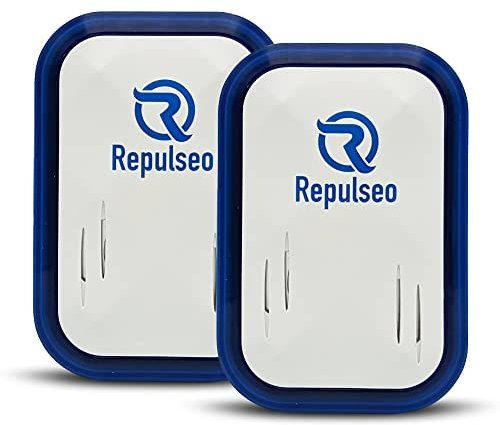 Repulseo® Répulsif à Ultrasons Anti Rongeurs V5 ★ Marque Francaise★ - Appareil Ultrasonique Anti Souris Rats Interieur - Alternative Efficace Pieges et Raticide - Non Toxique - Lot de 2