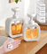 Octonyluck Dispenser Sapone con Schiuma a Forma di Fiori, Dispenser Sapone Bagno con Etichetta Impermeabile, Porta Sapone Bagno e da Cucina con Robusta Testa Della Pompa, 500 ml, 2 Pezzi