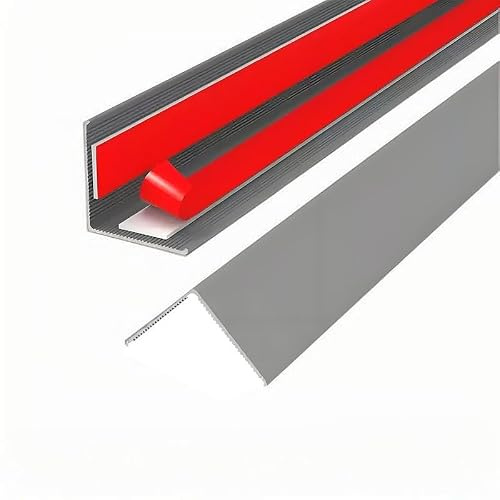 Kakelklipp, 100 cm aluminiumlegering trappnässkydd, golvövergångsremsa – för stegkantskydd, trappkant, övergångsremsa, metall hörntrimning