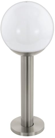 Eglo 33565 Sockelleuchte Crosslink NISIA-C edelstahl H:52.5cm Ø:20cm dimmbar IP44 mit Connect Funktion
