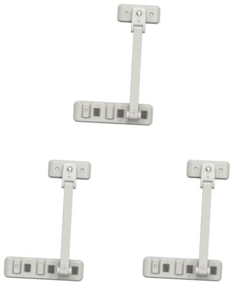 3 set babysäkerhet fönsterlås för aluminium metall fönsterramar hem tryck dra dörr