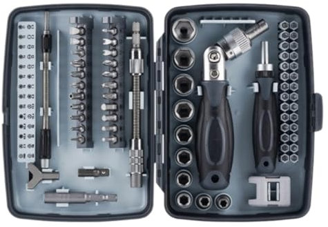 Caja Herramientas Juego De Herramientas De 68 Piezas, Juego De Herramientas De Mano Para El Hogar, Juego De Llaves De Tubo Con Estuche Para Reparación De Automóviles Caja De Herramientas Completa(A)