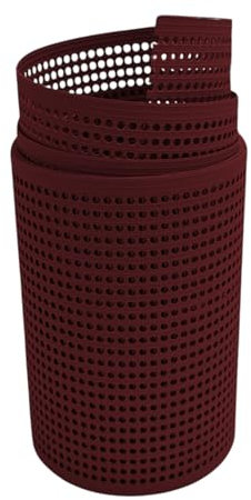 zaun|zu® Rille GELOCHT 30% Muster Sichtschutzstreifen PP für Doppelstabmatten UV-beständiger Sichtschutz | Zaunblende Made in Germany