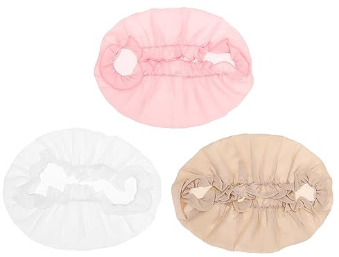 Healeved 3pcs Bonnet for Women Lightweight Sleeping Caps Elastic Band Breathable Head Wraps for Curly Hair