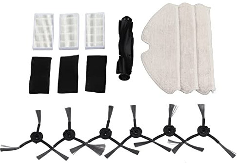 KIMISS Kit di Accessori per Sostituzioni di Spazzatrice Elettrica per UONI V980Plus - Set Completo con Spazzola Principale, Spazzole Laterali, MOPS e Filtri