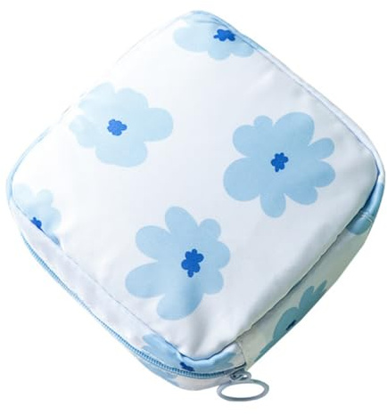 QUMIIRITY Bolsa para Compresas con Cremallera Neceser Femenino Portátil para Higiene Personal Organizador Pequeño Multiuso para Mujeres y Niñas Color Aleatorio Color Color Aleatorio