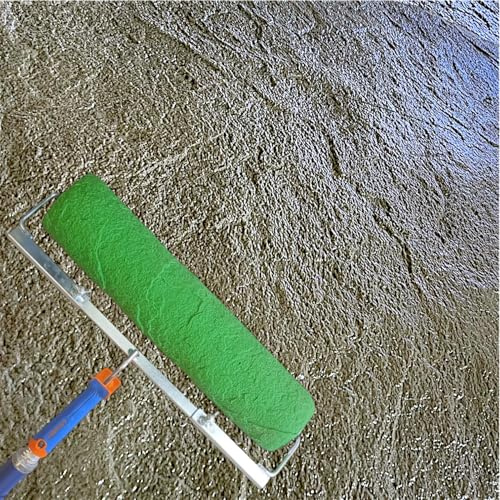 Rodillo PRO para suelos 45 cm, pavimentos, hormigón impreso estampado Textura mortero, cemento, efecto Roca, Tematización Roller Stamp Concrete floor (CON 3 MANGOS 122 cm)