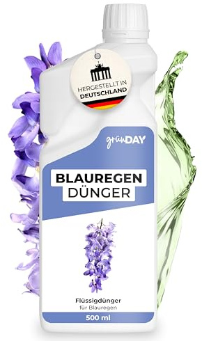 Blauregen-Dünger 500 ml – Flüssiger mineralischer NPK Dünger mit Spurennährstoffen für Kletterpflanzen – Für Triebwachstum & Blütenbildung – Konzentrat für ca. 125 L Gießwasser