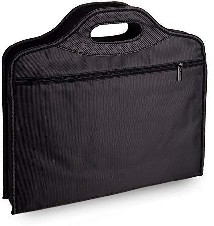 Professionnel Serviette Classeur Porte-Documents/Tablette Sac à Main Homme Pochette Avec Poignée Format A4 Noir Cartable Collège Sacoche Portable Bag Business