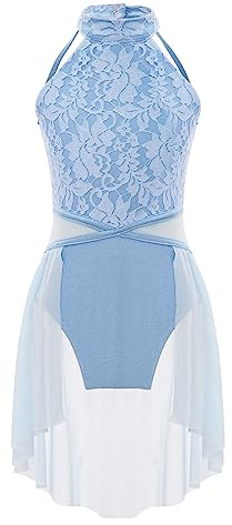 ranrann Enfant Fille Robe Danse Classique sans Manches Robe Justaucorps Ballet Gym Costume Danse Lyrique Contemporaine Dancewear