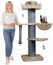 HAPPYPET Premium Kratzbaum Grosse Katzen Stabil 'Cooper' – 150 cm Großer Katzenbaum, Kletterbaum für Maine Coon, Natursisal, 20 cm Dicke Stämme - Cappuccino