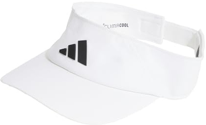 adidas Unisex Adulto Visor Climacool Hat, White/Black, S-M