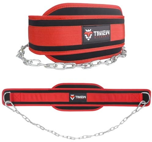 TAVIEW Cintura Dip con catena Cintura ponderata per maglioni con cintura Heavy Duty Dip con catena