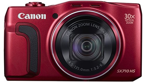 Canon PowerShot SX710 Point and Shoot Digital Camera - Red (Renewed)