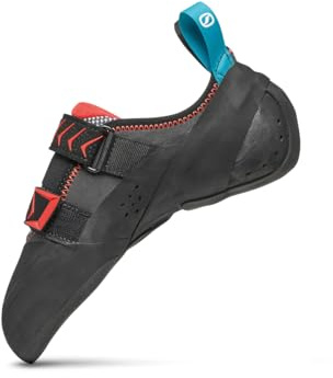 SCARPA Vapor V LV Rock Climbing & Bouldering Shoes - Low-Volume Fit - Smoke/Coral - 6-6.5 Men/7-7.5 Women