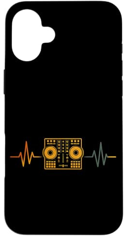 Contrôleur DJ Heartbeat Line Conception de producteur de Coque pour iPhone 16 Plus