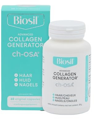 Biosil Collagen Generator – 60 capsule – Con complesso brevettato ch-OSA – Genera e protegge il tuo collagene – Privo di OGM – Fornitura di 30 giorni