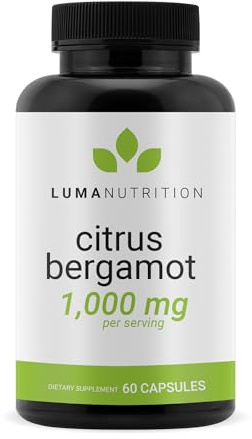 Luma Nutrition Citrus Bergamot 1000mg - Citrus Bergamot Supplement - Made in The USA - Veteran Owned - 60 Capsules