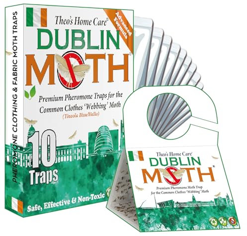 Dublin Moth KILLER-10 Premium Pheromone Moth Killers for The Common Clothes Moth, Anti Moth Sticky Moth Traps for Wardrobes, Clothes and Other Fabrics, Inc. e-Book