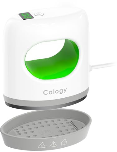 Calogy Mini Heat Press Machine, Transferpresse Plotter Heizpresse 4 Stufen Temperatur max 210℃ Schnell heiß Präzision Heißpresse für T-shirts, Manschette, Schuhe, Tassen und DIY Basteln